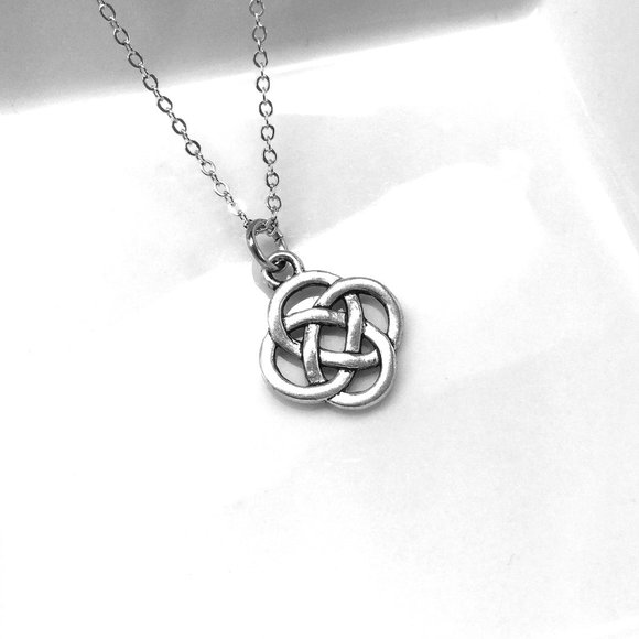 Small Celtic Irish Symbol Charm Necklace - Picture 2 of 2